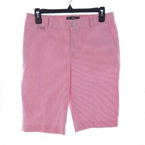Lauren Ralph Lauren Active Womens Size 2 Pink White Striped Shorts